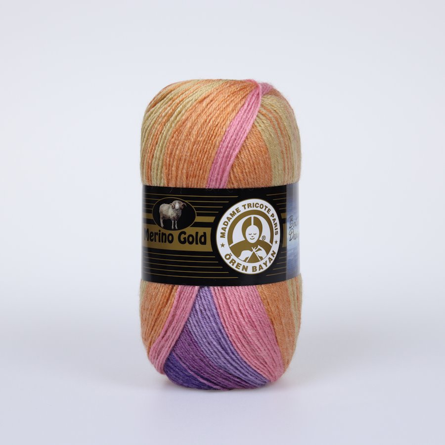 Garn Merino Gold Batik #802, 5x100g