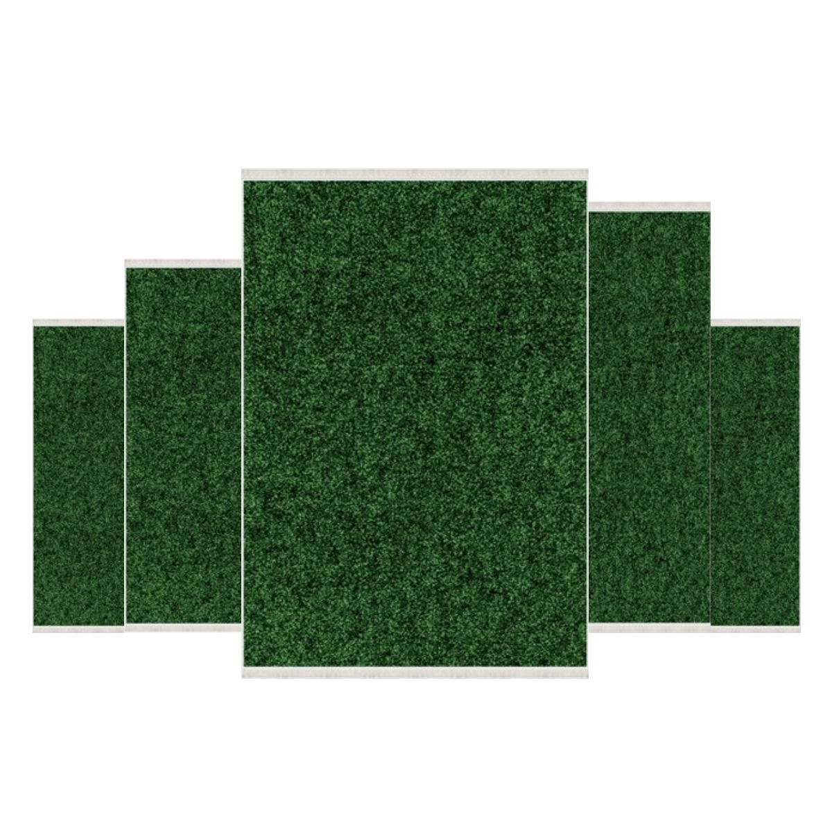 Teppich Kurzflor Wohnzimmer Läufer Set 80x150cm, 80x200cm, 120x180cm, 160x230cm