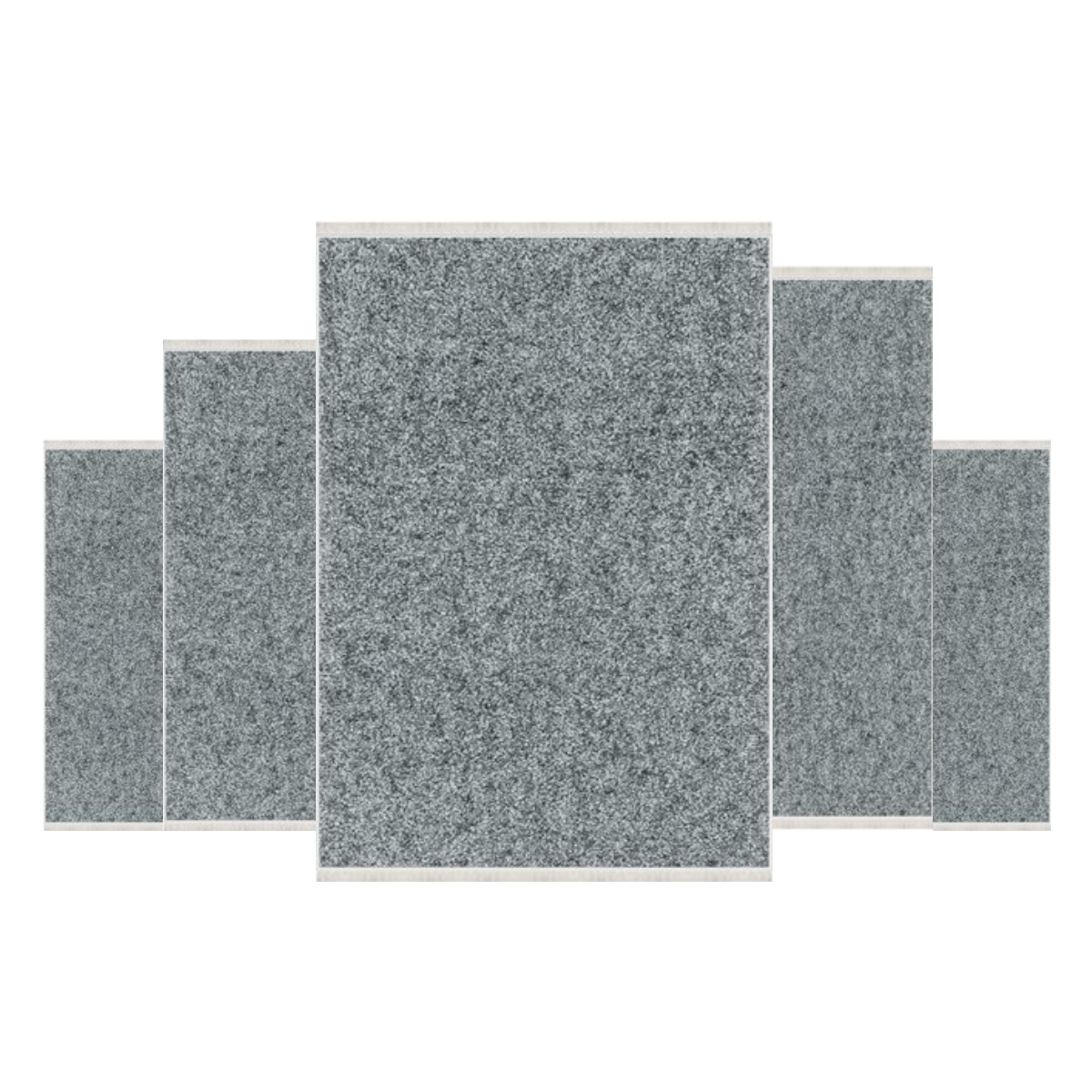 Teppich Kurzflor Wohnzimmer Läufer Set 80x150cm, 80x200cm, 120x180cm, 160x230cm