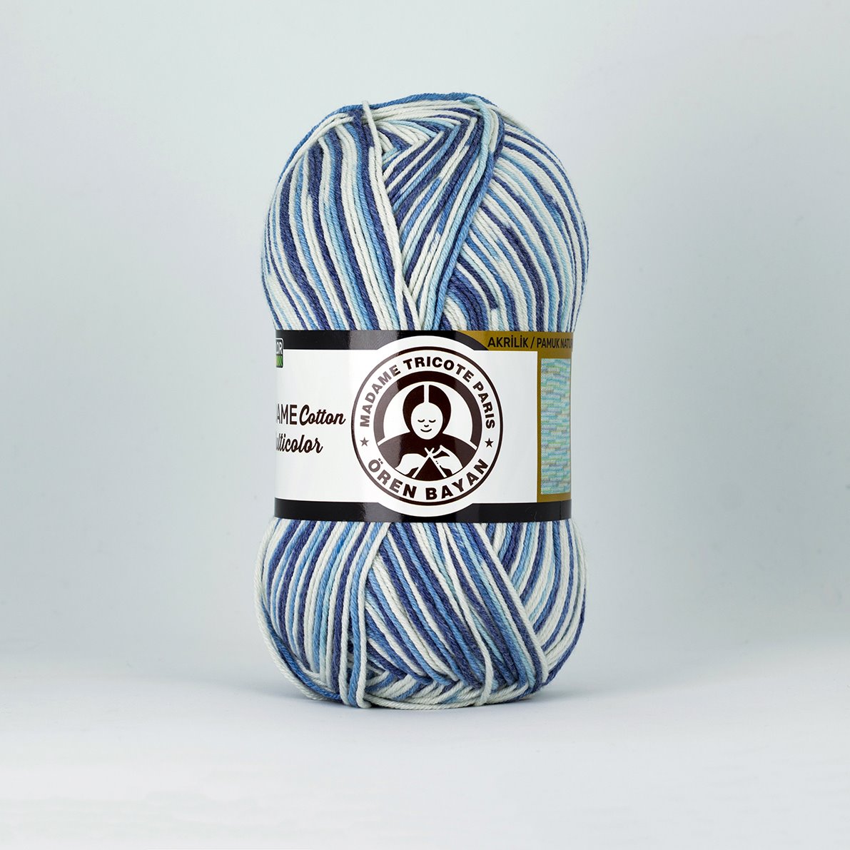 Garn Madame Cotton Multicol #445, 3x100g