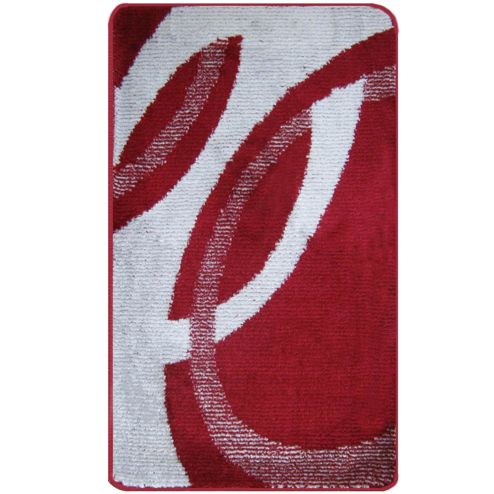 Badematte 80x200 cm #04 ROT-GRAU