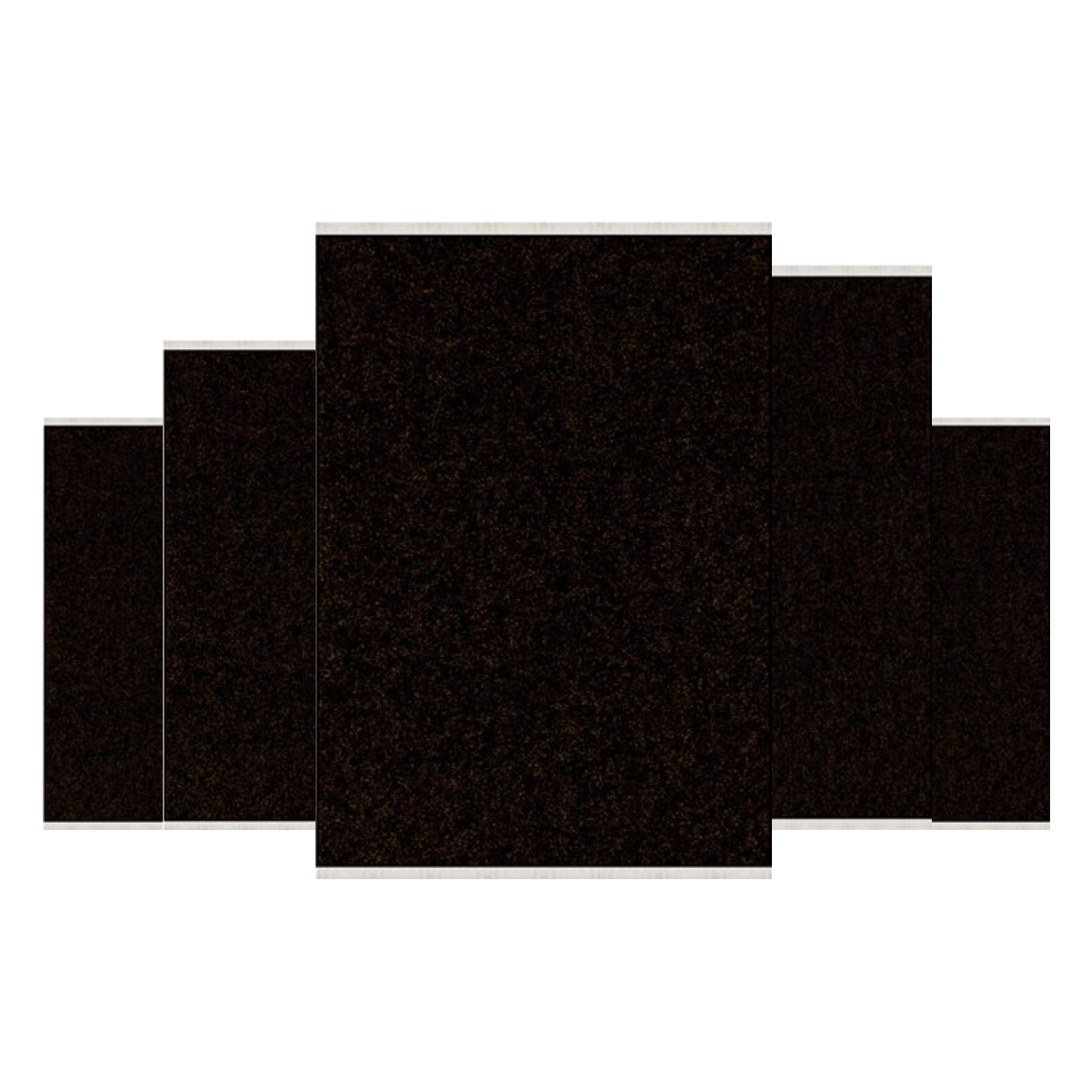 Teppich Kurzflor Wohnzimmer Läufer Set 80x150cm, 80x200cm, 120x180cm, 160x230cm