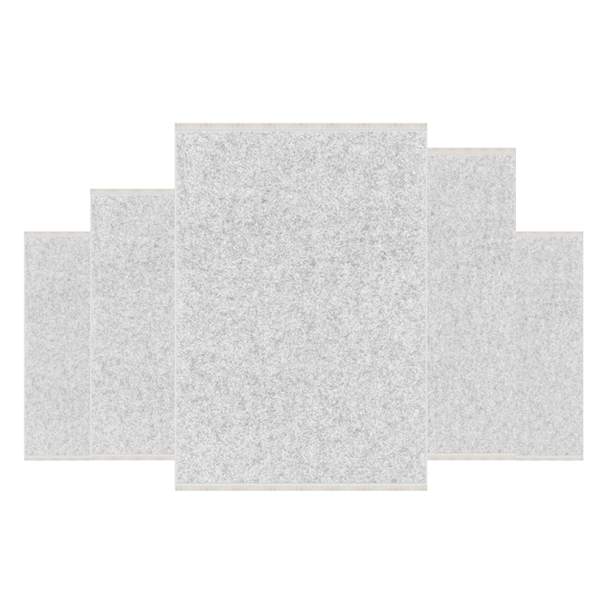 Teppich Kurzflor Wohnzimmer Läufer Set 80x150cm, 80x200cm, 120x180cm, 160x230cm