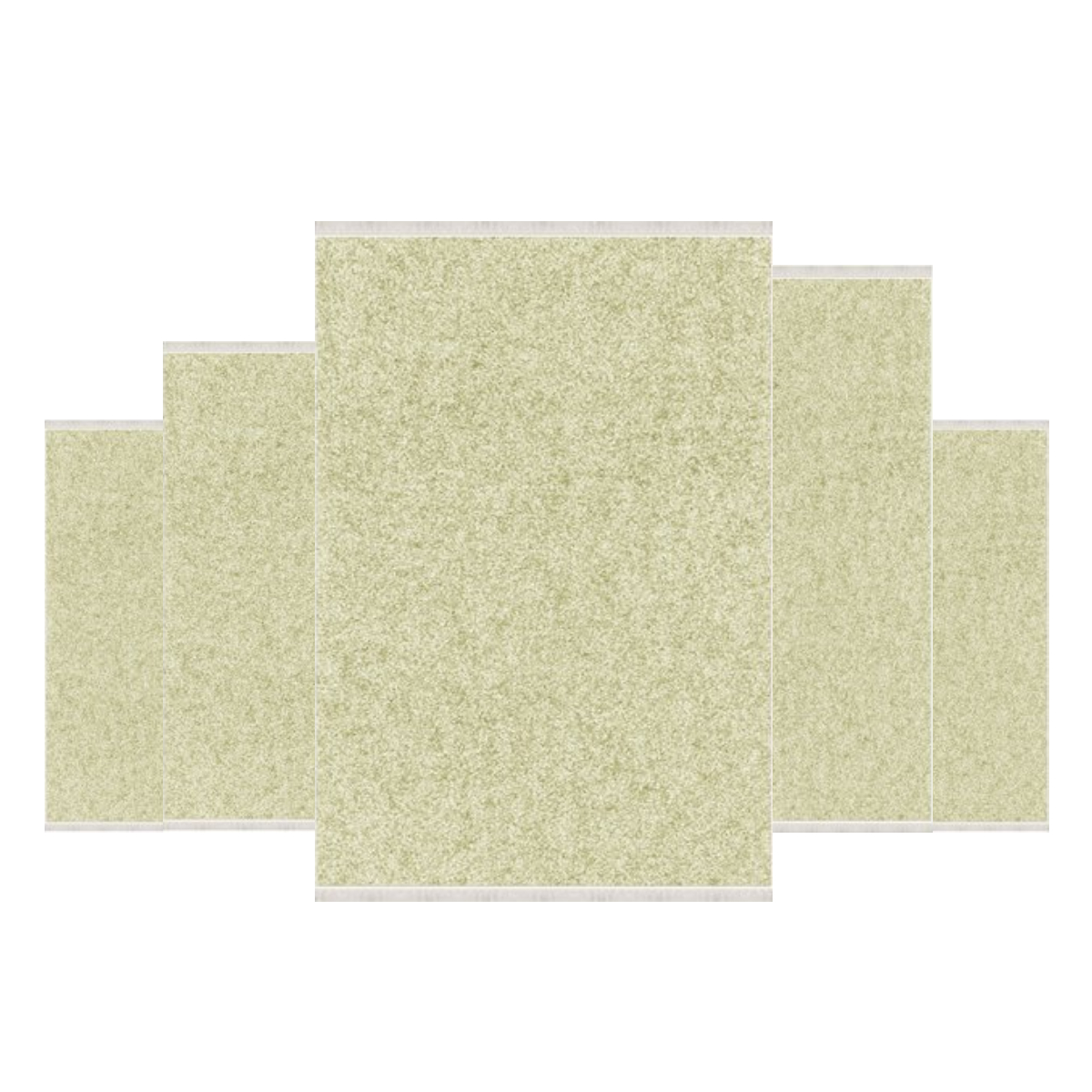 Teppich Kurzflor Wohnzimmer Läufer Set 80x150cm, 80x200cm, 120x180cm, 160x230cm