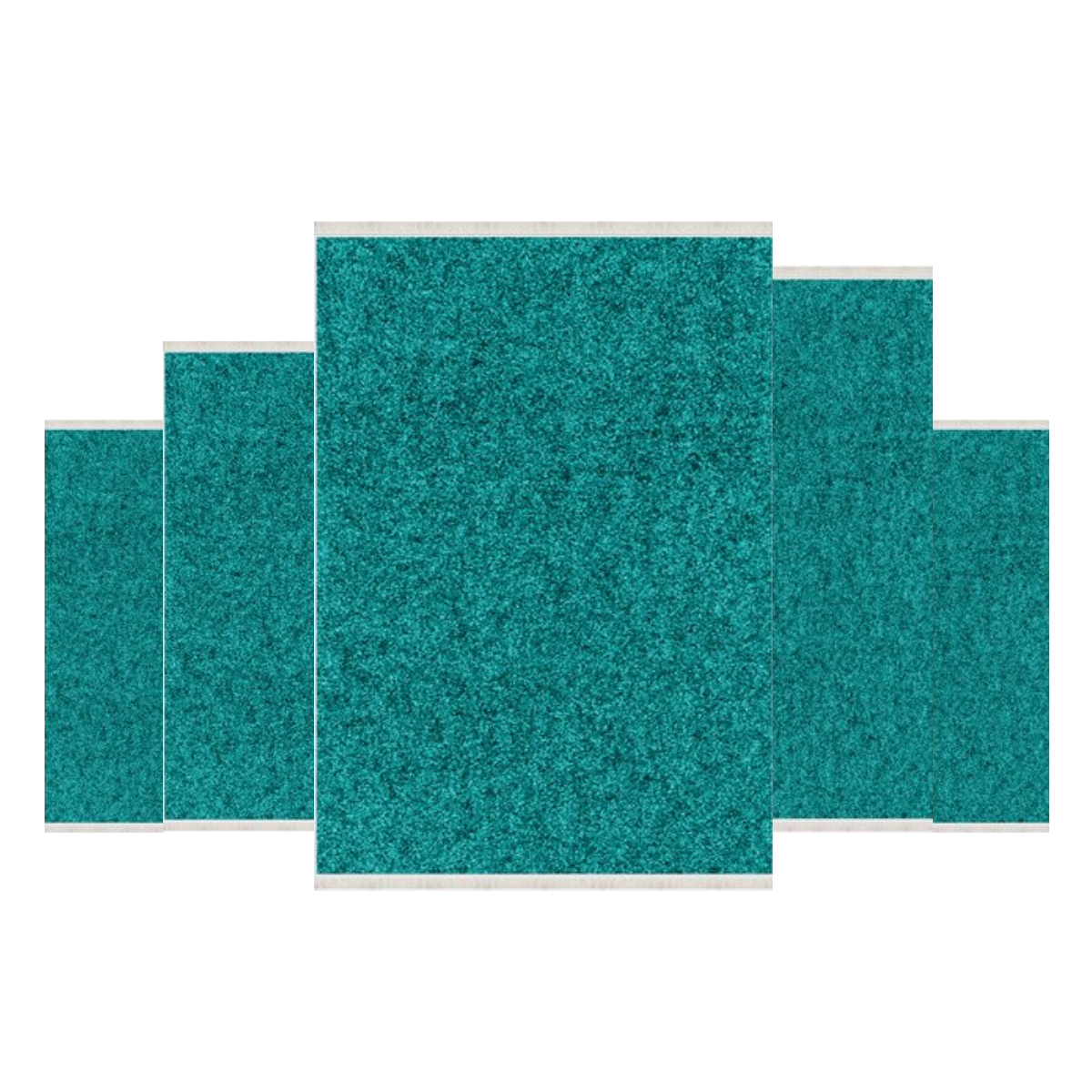 Teppich Kurzflor Wohnzimmer Läufer Set 80x150cm, 80x200cm, 120x180cm, 160x230cm