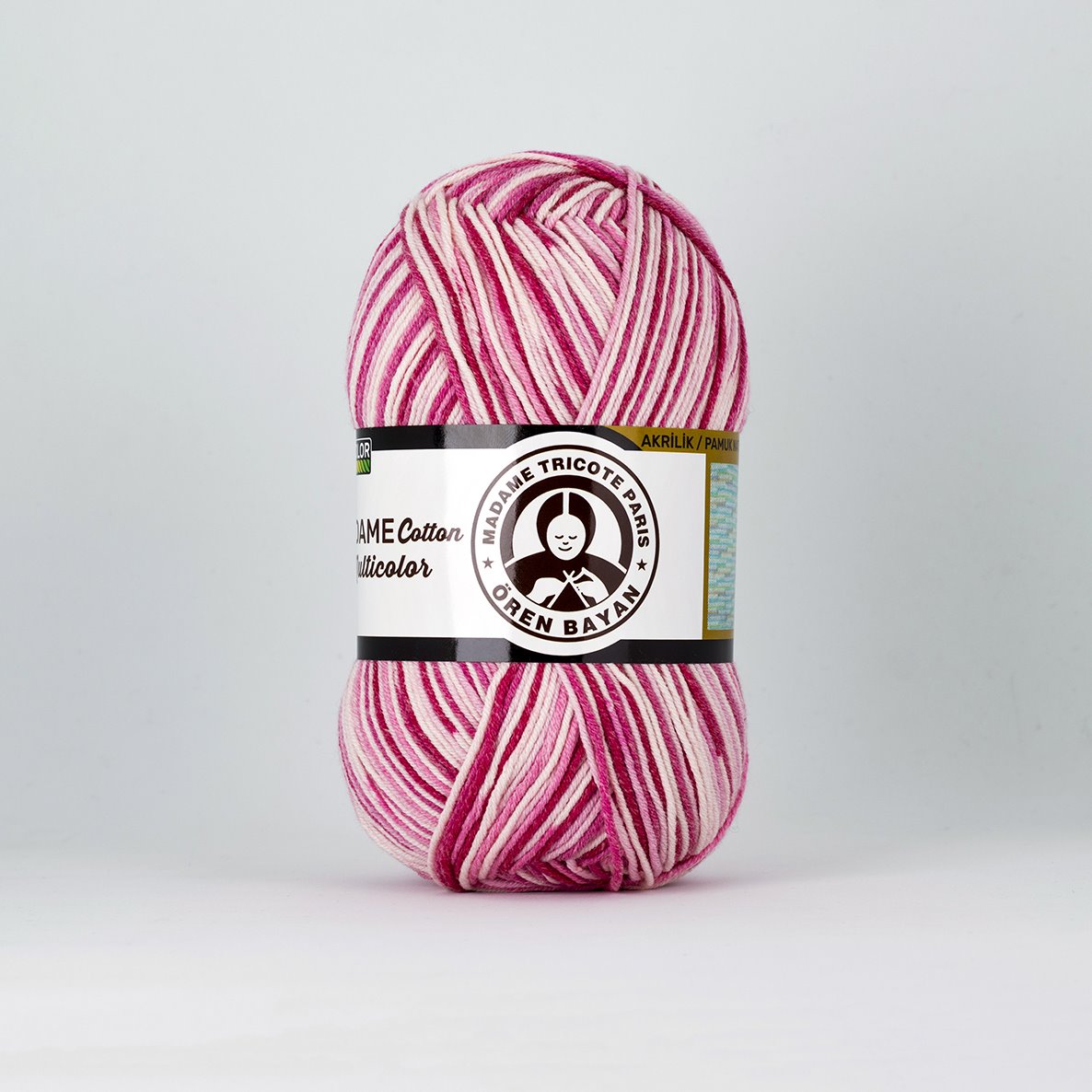 Garn Madame Cotton Multicol #443, 3x100g