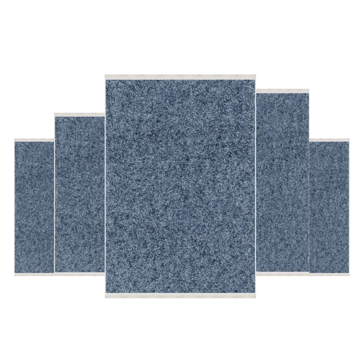 Teppich Kurzflor Wohnzimmer Läufer Set 80x150cm, 80x200cm, 120x180cm, 160x230cm