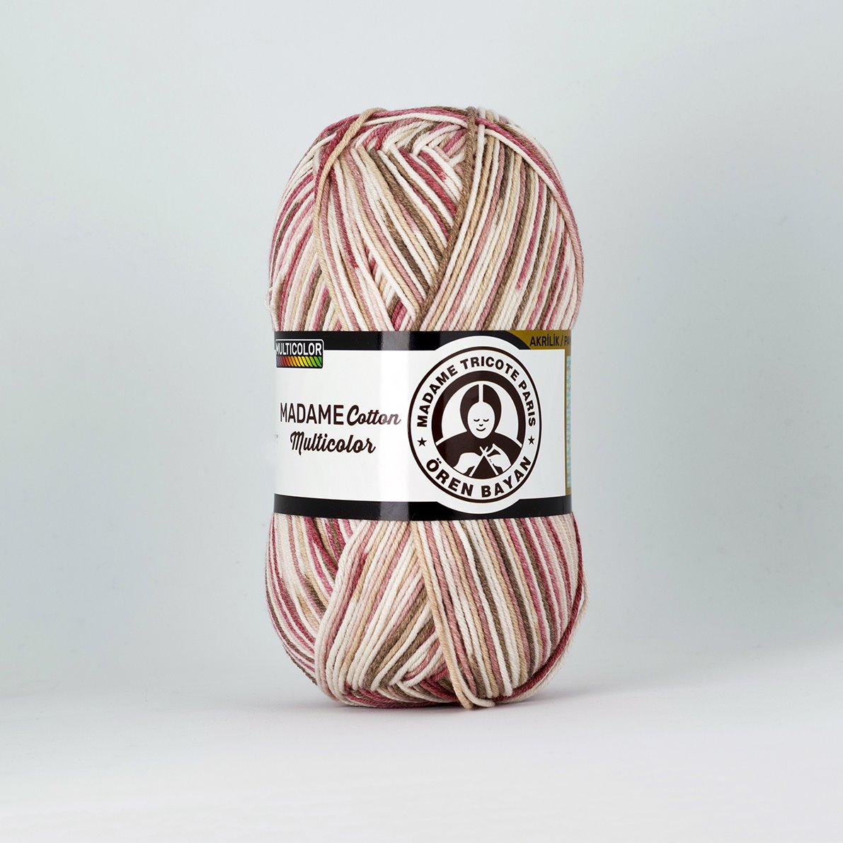 Garn Madame Cotton Multicol #446, 3x100g