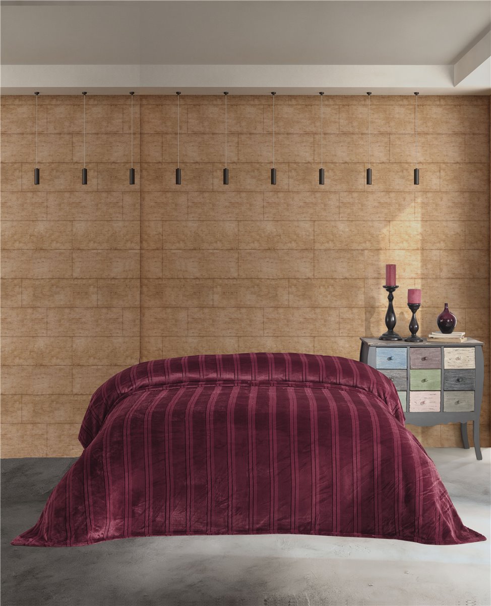 Decke, Kuscheldecke, Tagesdecke, Wohndecke, Venus, rot, 120x170 cm