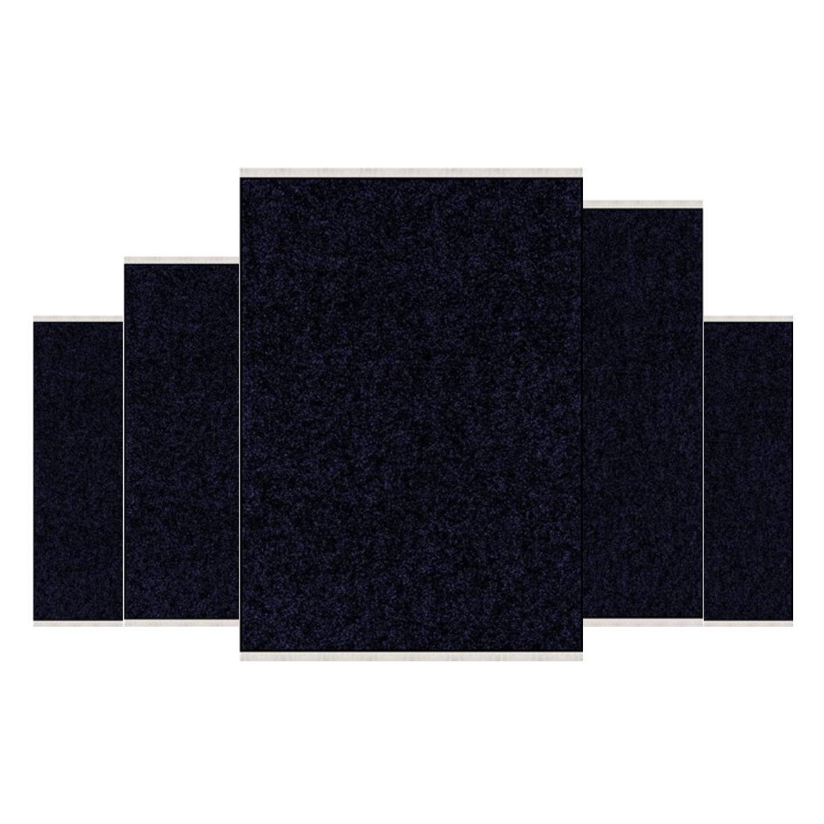 Teppich Kurzflor Wohnzimmer Läufer Set 80x150cm, 80x200cm, 120x180cm, 160x230cm