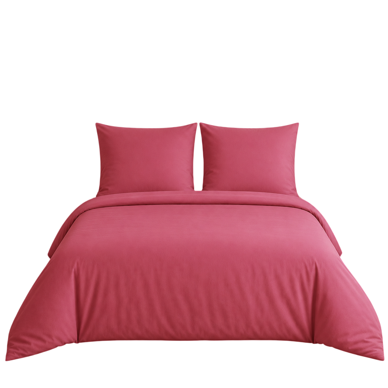 Bettwäsche 3tlg 200x200cm Baumwolle #UNI ROSA
