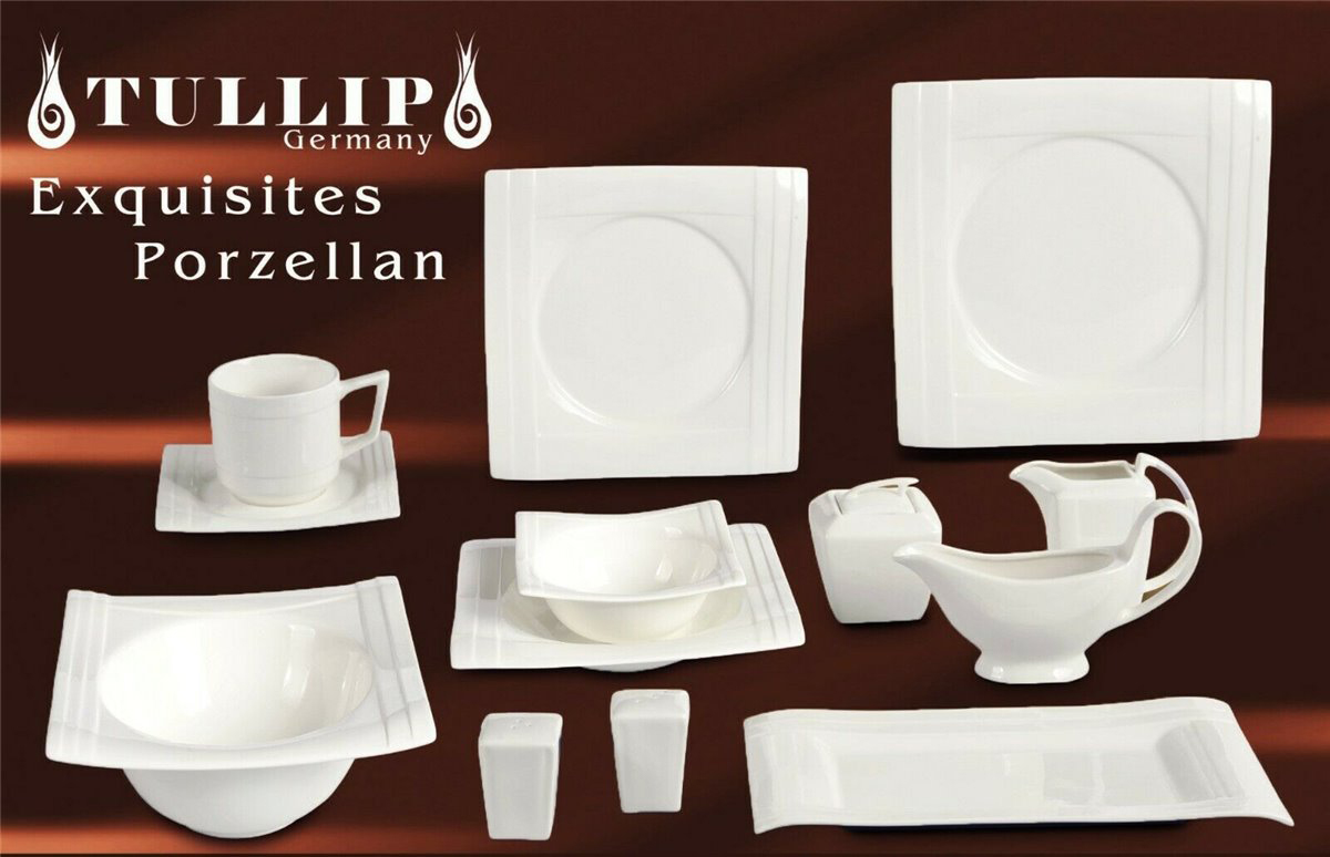 Tafelservice Seline, grau, 79tlg, 12 Personen