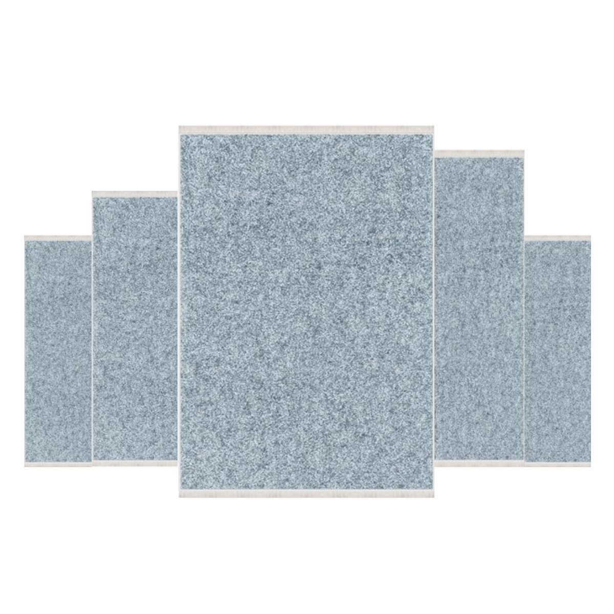 Teppich Kurzflor Wohnzimmer Läufer Set 80x150cm, 80x200cm, 120x180cm, 160x230cm