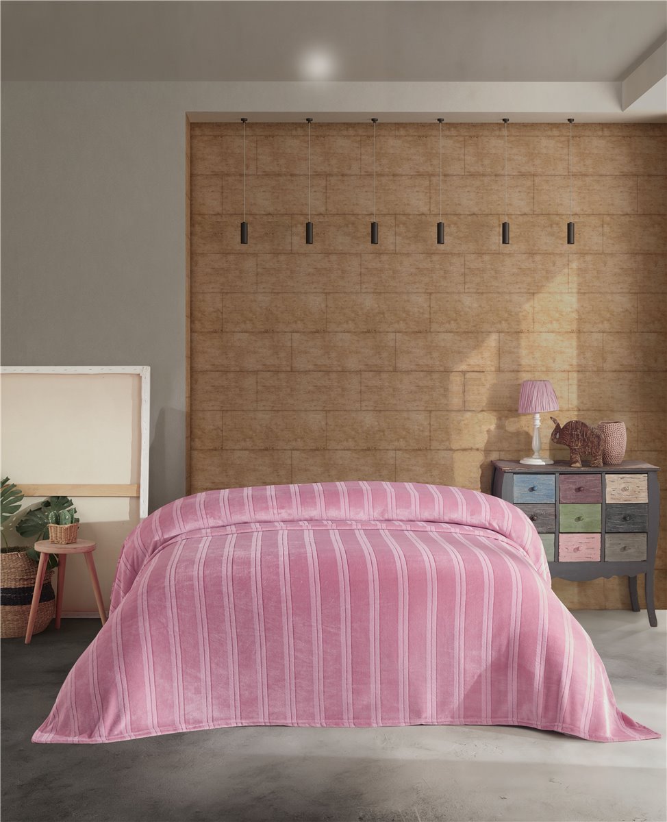 Decke, Kuscheldecke, Tagesdecke, Wohndecke, Venus, rosa, 120x170 cm