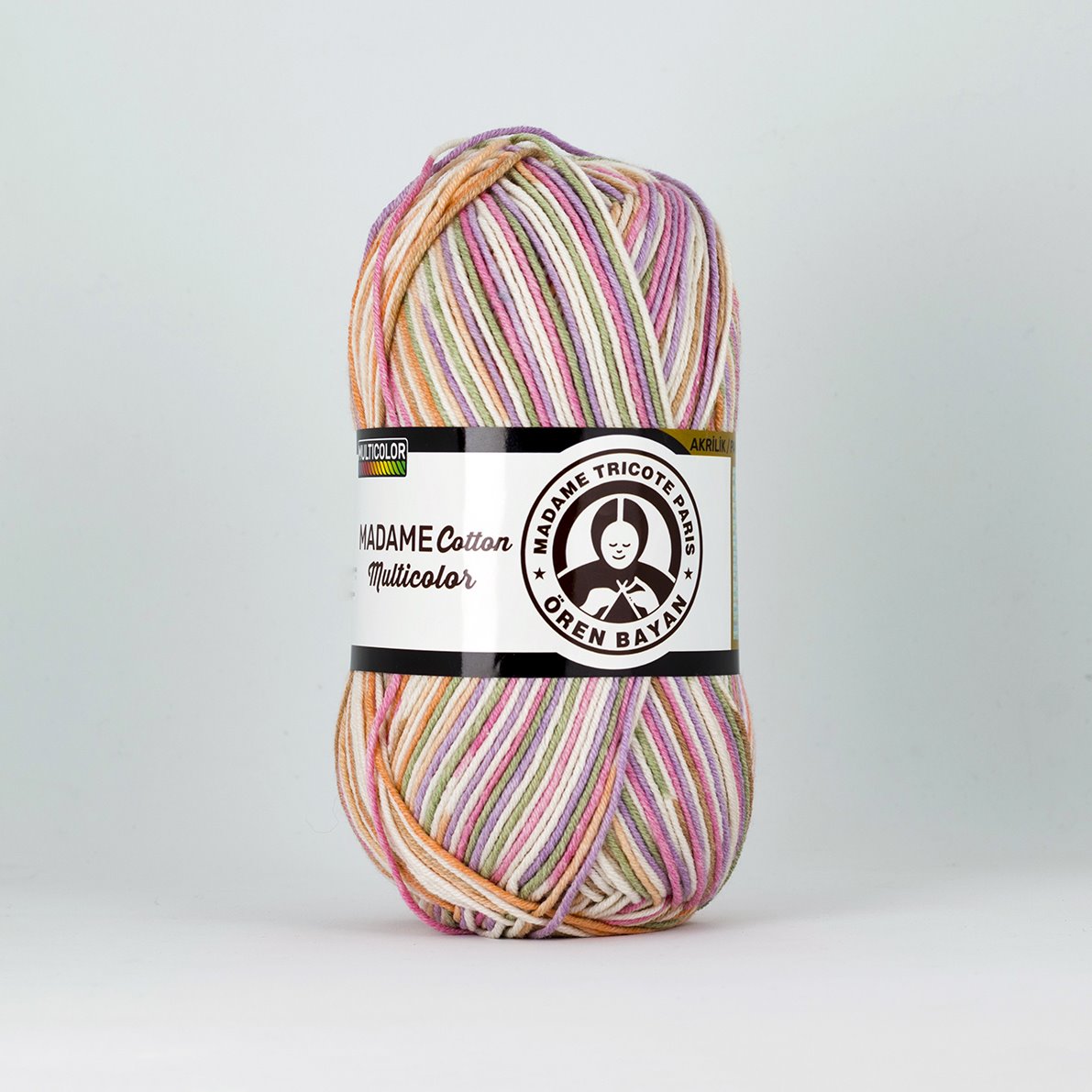 Garn Madame Cotton Multicol #451, 3x100g