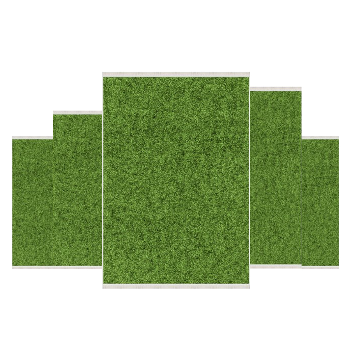 Teppich Kurzflor Wohnzimmer Läufer Set 80x150cm, 80x200cm, 120x180cm, 160x230cm
