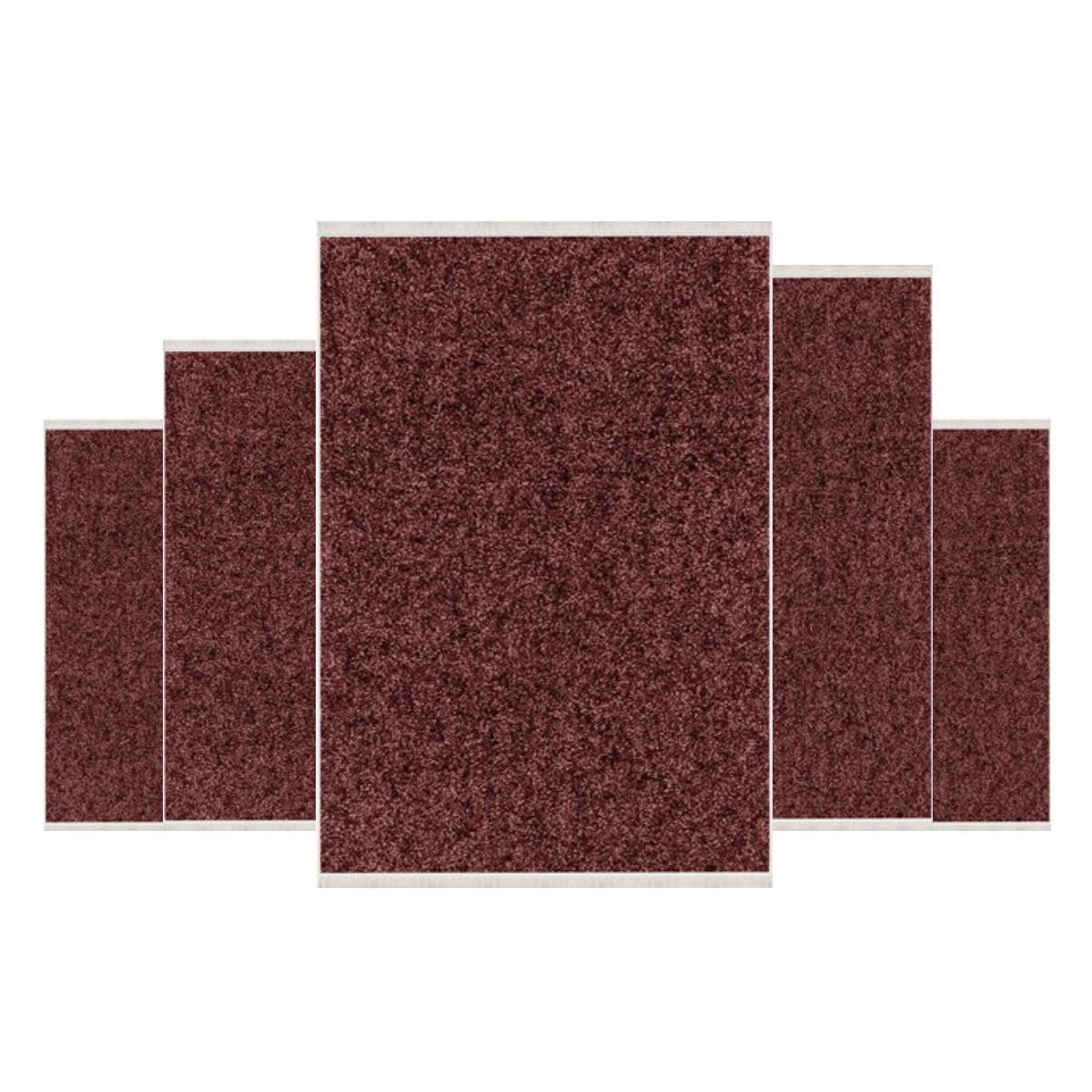 Teppich Kurzflor Wohnzimmer Läufer Set 80x150cm, 80x200cm, 120x180cm, 160x230cm