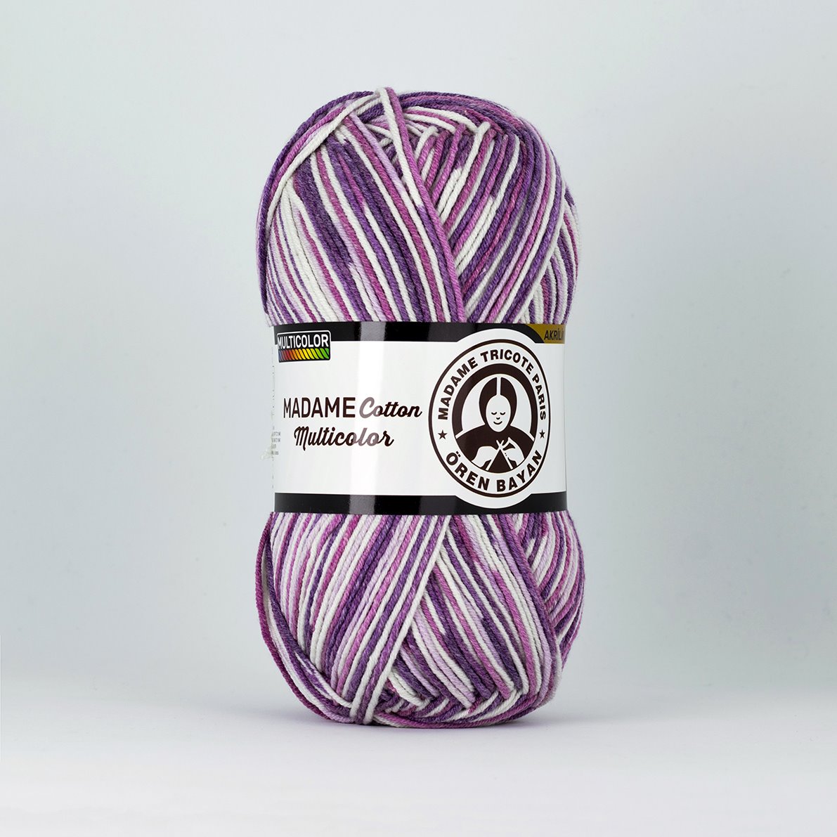 Garn Madame Cotton Multicol #444, 3x100g
