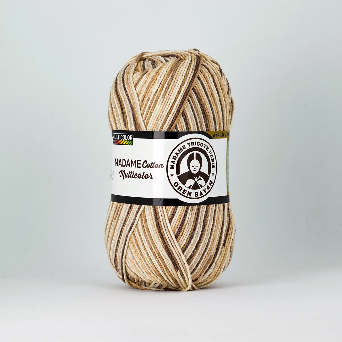 Garn Madame Cotton Multicol #449, 3x100g